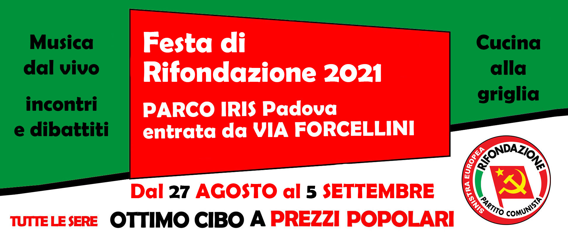 Festa provinciale di Rifondazione a Padova 2021