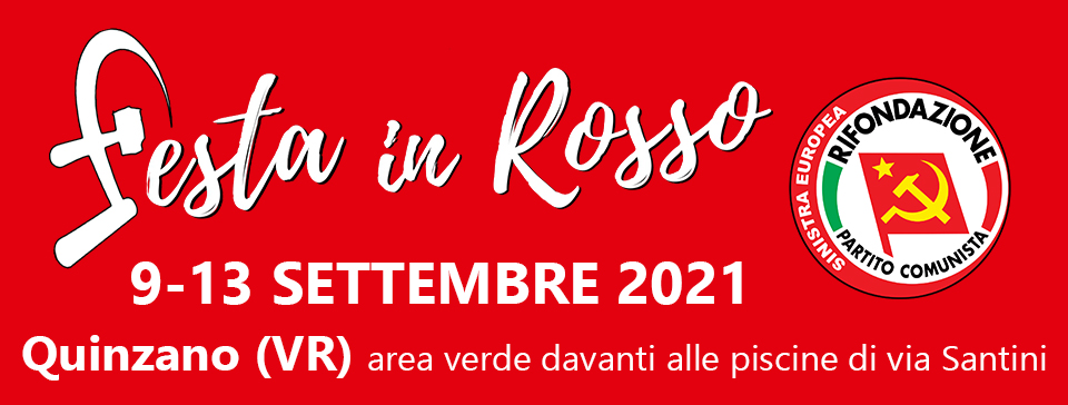 Festa in Rosso Quinzano Verona settembre 2021